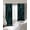 Dark Green,Lemon Yellow, variant on Dark Green Geometric Blackout Curtains for Bedroom/Living Room, Thermal Insulated Kitchen Curtains, Modern Abstract Art Grommet Darkening Window Treatment Drapes 52"x72"x2
