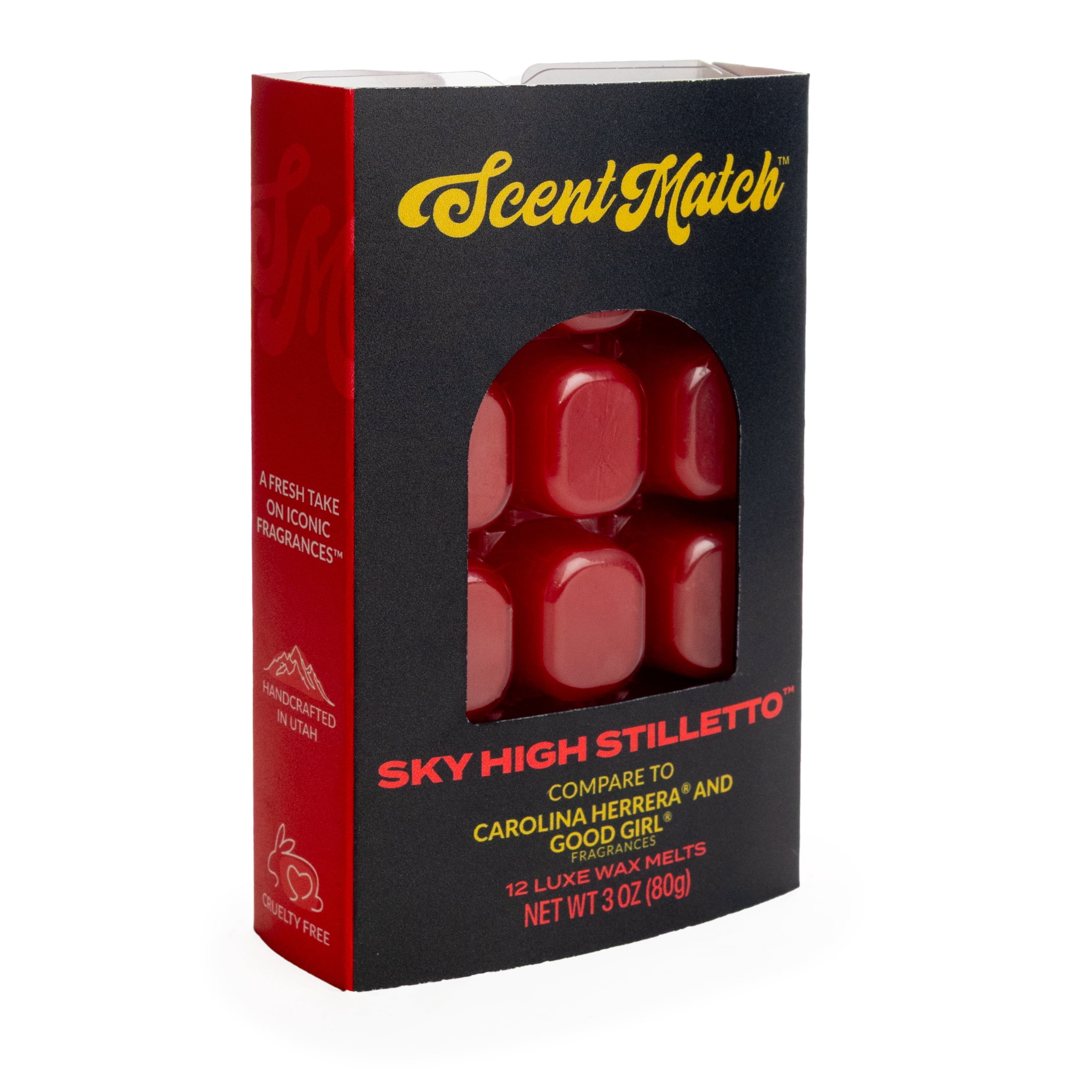 (3 pack) IllumiScents ScentMatch, 3 oz Wax Melts, Sky-high Stiletto (compare to: Carolina Herrea® - Very Good Girl Elixir®)