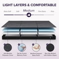 thumbnail image 4 of Cozylore 6 inch Tri Fold Mattress Twin Size Memory Foam Mattress Portable Guest Bed with Washable Cover and Non-Slip Bottom, 75" x 38" x 6", 4 of 8