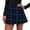 Blue, variant on Women Short Skirt A-line Skirt Plaid Pleated Skirt Spring Autumn Casual Miniskirt