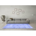 thumbnail image 3 of Ahgly Company Machine Washable Indoor Rectangle Abstract Blue Contemporary Area Rugs, 2' x 4', 3 of 4