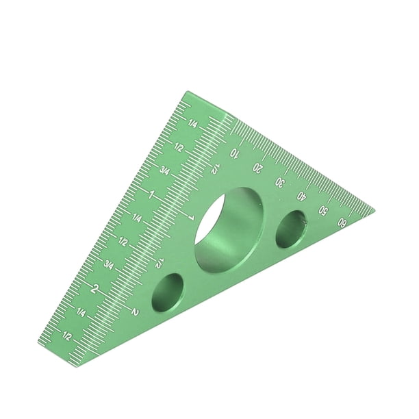 Regla De ángulo De aleación De Aluminio De 45 Grados, Escuadra Triangular De 3 Pulgadas, Herramientas De Carpintería, Regla De Carpintero, Herramienta De Medición