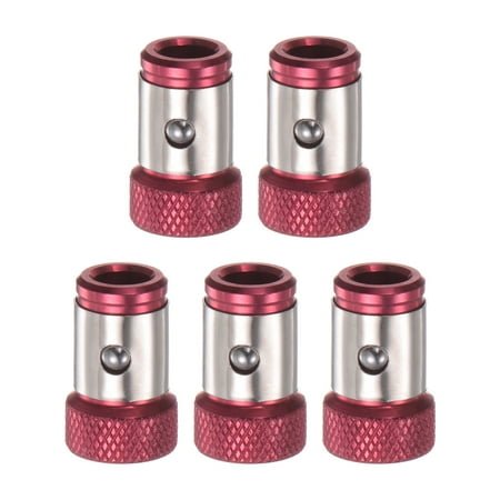

Magnetic Screw Ring Removable Bit Magnetizer for 1/4 Hex Shank Screwdriver Power Bits Red 5 Pack