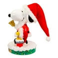 thumbnail image 5 of Peanuts Battery-Operated Musical Santa Snoopy Nutcracker, 10-Inch, Multicolored, 5 of 7
