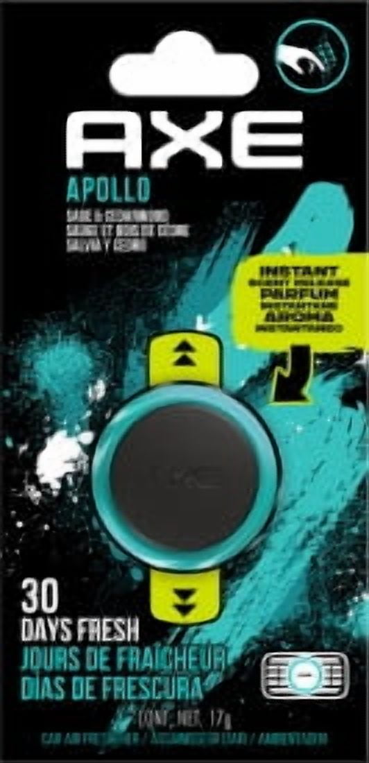 Axe Mini Vent Clip Car Air Freshener (Apollo Scent, 1 Pack)