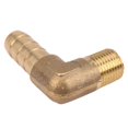 thumbnail image 3 of 5 Piezas Manguera de 8 mm x Rosca Macho de 3/8 Pulgadas Conector de Acoplamiento de LengüEta de Codo de Latón de 90 Grados, 3 of 5