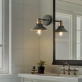 thumbnail image 5 of JONATHAN Y July 7.88" 1-Light Industrial Farmhouse Metal Vanity Light, Rustic Dark Gray/Brass Gold, 5 of 7