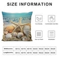 thumbnail image 6 of Nawypu  Starfish Decorative Throw Pillow Cushion Covers, Ocean Beach Starfish Seashells Cosy Pillowcase Home Decor, Double-Sided Printed Pillow Covers for Bedroom Livingroom Office Set of 2 22x22in, 6 of 6