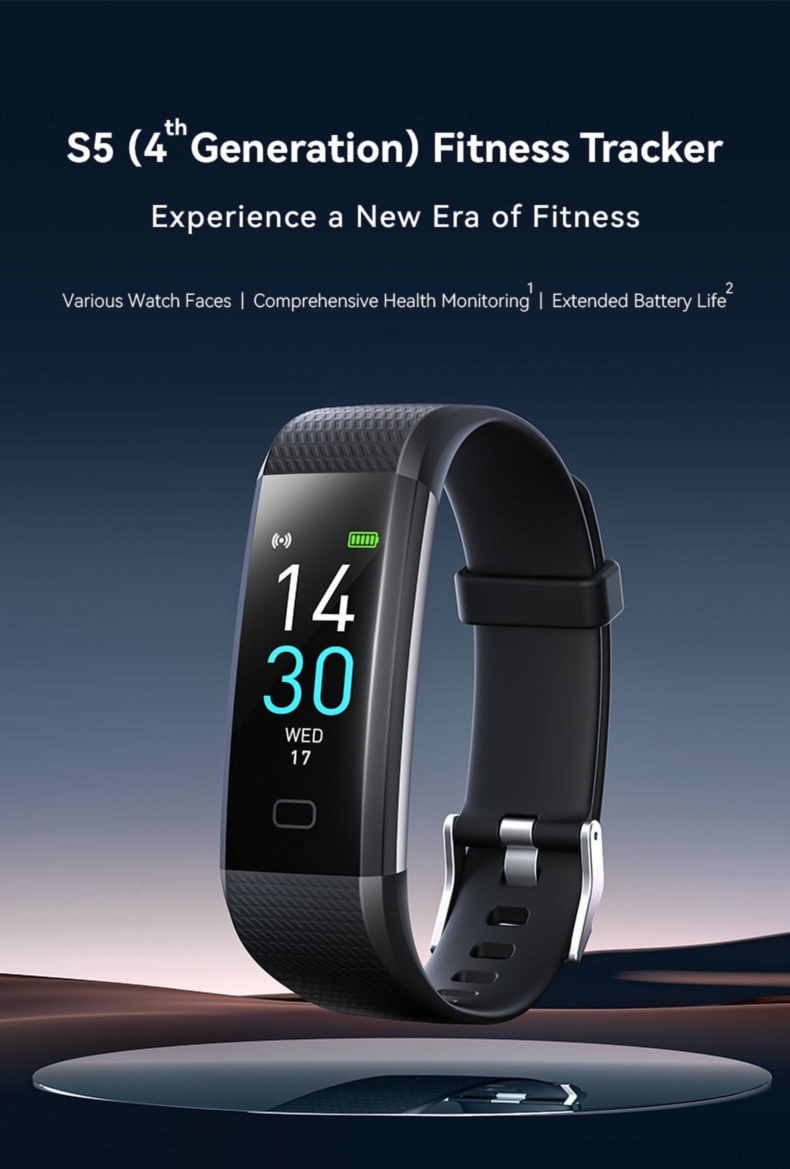 LAATIKUI S5 smart watch heart rate monitor fitness tracker waterproof bracelet