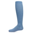 thumbnail image 5 of MeMoi Thin Ribbed Cotton Blend Knee High Sock - Girls - Female, 10, Navy, 5 of 11
