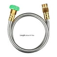 thumbnail image 3 of AQITTI A Hose Hose Water Garden Extension Flexible Stainless 3Ft Short Extender Tube Sink Duty Heavy Outdoor Line, 3 of 4