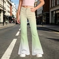 thumbnail image 2 of Miaoju Girls Flare Pants Preppy School Uniform Y2k Active Dance Bottoms Casual Versatile Outgoing Trousers with Pockets 5-16Y, 2 of 5