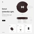 thumbnail image 5 of Patio Umbrella Light with LED Edison Bulbs, Battery Operation Cordless-Outdoor U, 5 of 5