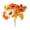 White, variant on 1Pc 13.77in Artificial Orange Sunflower Bouquet, Faux Autumn Leaves Harvest Floral Stem for Thanksgiving Mantel Decoration
