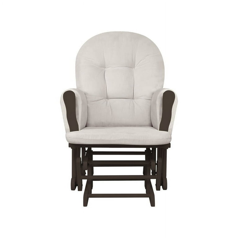 Northcrest andrew fabric glider top rocker recliner with ottoman