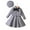 Gray, variant on Esaierr 2-7T Girls Suspender Dress 3 Piece Outfits Tweed Bowknot Jacket and Undershirt Dress with Hat Set Autumn Winter for Kids Toddler