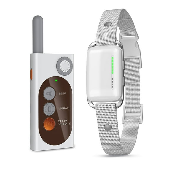 Dog Bark Collar Rechargeable Non-e-shock Training Collar 100M Remote Control for 8-100lbs Small Medium Large