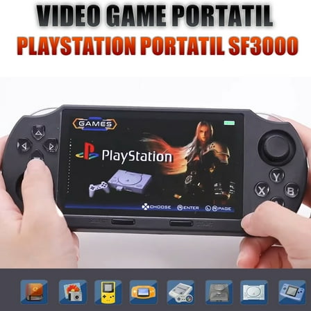 SF3000 Portable Video Game | PlayStation Style | Fun Anywhere