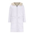 thumbnail image 4 of Veste Réversible, Manteau Long d'Hiver pour Femmes, Matelassé, Poches Zippées, Chaud, Élégant, Polyvalent, 4 of 8