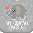 thumbnail image 4 of Inktastic My Gammy Loves Me Grandchild Boys or Girls Baby Bib, 4 of 4