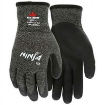 Mcr Safety Ninja Ice Acrylic Terry Inner Lining, S, Black, White N9691S