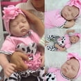 thumbnail image 1 of GoDecor 22" Reborn Baby Toy Nouveau-né Réaliste Silicone Sleeping Girl Dolls, 1 of 7