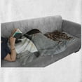 thumbnail image 6 of Espresso Grey Soft Flannel Fleece Blanket, Real Life Photo of Poured Roasted Coffee Beans with Blurry Backdrop Cup, Cozy Plush for Indoor and Outdoor Use, 50" x 60", Brown Grey White, by Ambesonne, 6 of 6