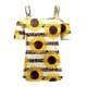 thumbnail image 5 of Camisetas con estampado de moda de Color sólido con hombros descubiertos para mujer, blusa de verano de manga corta con tirantes, camiseta gráfica informal, Tops ahuecados Pompotops hkajfhjk473799, 5 of 5