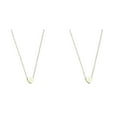 thumbnail image 1 of (2-Pack) Rinsvye 26 initial Heart Shape Heart Necklaces for Women Alphabet Necklace for Women Necklace with initials Necklaces for Women A Pendant for Men Z 26 Alphabet initial Gold Necklaces for Wo, 1 of 8