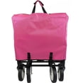 thumbnail image 6 of Meda 40876 | Collapsible Folding Outdoor Utility Wagon Cart (Pink), 6 of 7