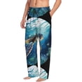 thumbnail image 2 of Fotbe Watercolor Turtle4 Men's Pajama Pants,Sleepwear Pants,Pj Bottoms Drawstring And Pockets-Medium, 2 of 9