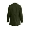 thumbnail image 5 of Womens Open Front Blazer Suit Jacket 3/4 Ruched Sleeve Blazers Casual Cardigan Outerwear with Pockets Army Green S, 5 of 7