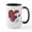 White/Black Inside, variant on CafePress - Snoopy Mustache You Mugs - 15 oz Ceramic Large White Novelty Mug
