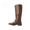 thumbnail image 4 of Womens G by GUESS Hertle2 Wide Calf Riding Boots, Dark Brown, 4 of 5
