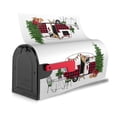 thumbnail image 4 of Fotbe Vintage Buffalo Plaid Christmas Camper Mailbox Covers Post Letter Box Cover Garden Decor Standard Size-21x18 in, 4 of 9