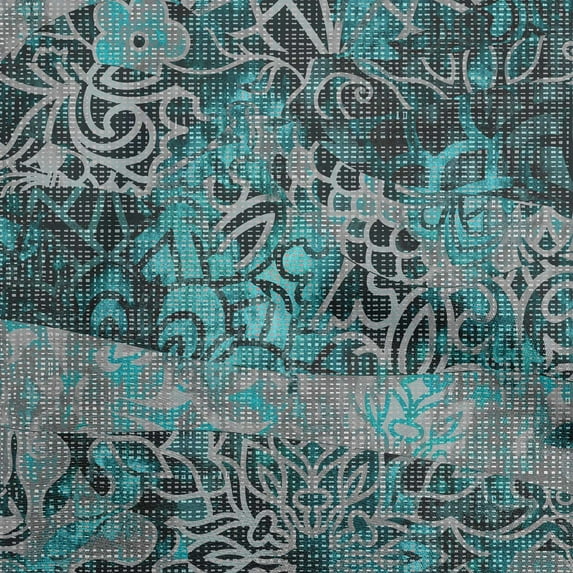 oneOone Cotton Poplin Dark Green Fabric Asian Diy Clothing Quilting Fabric Print Fabric By Yard 56 Inch Wide