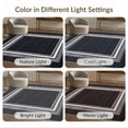 thumbnail image 7 of ODIKA 8'x10' Washable Area Rug Alfombras Minimalist Solid Subtle Striped Border Para Habitacion for King Size Bedroom Under Bed, Master Suite, Non-Shedding, Easy Care, 7 of 7