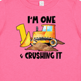 thumbnail image 4 of Inktastic I'm 1 and Crushing It Construction 1st Birthday Boys or Girls Baby T-Shirt, 4 of 5