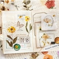 thumbnail image 4 of Embossed theme Sticker Set Dried Flower Resin Sticker Scrapbook Supplies Flower Plant magazine sticker 320pcs, 4 of 5