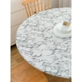 thumbnail image 3 of HAHDAXIA Nappe Ronde en Vinyle Ajustée avec Endos en Flanelle, Nappe Élastique Imperméable et Anti-Huile, Housse de Table en Plastique, 3 of 7