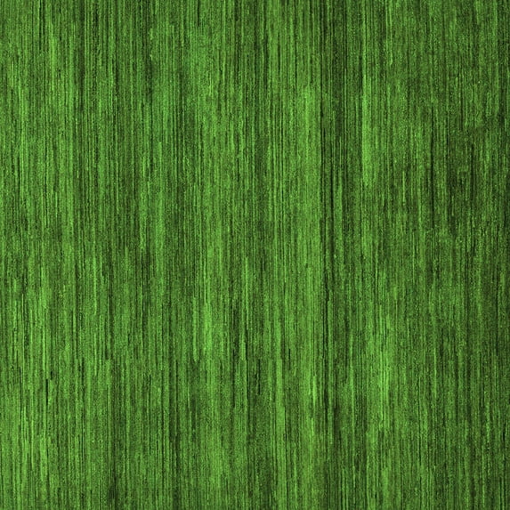 Ahgly Company Indoor Square Abstract Green Modern Area Rugs, 7' Square