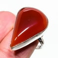 thumbnail image 2 of Natural Carnelian Gemstone Handmade 925 Sterling Silver Ring Size 10, 2 of 2