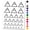 Black, variant on Triangle Witch Symbol Air Wicca Element Water Resistant Temporary Tattoo Set Fake Body Art Collection - Purple