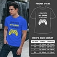 thumbnail image 4 of Greenyef Graphics I Paused My Game to Be Here Video Gamer Gift for Men Teenagers Gaming Funny Graphic T-Shirt Style-22 (Royal Blue, Medium), 4 of 6