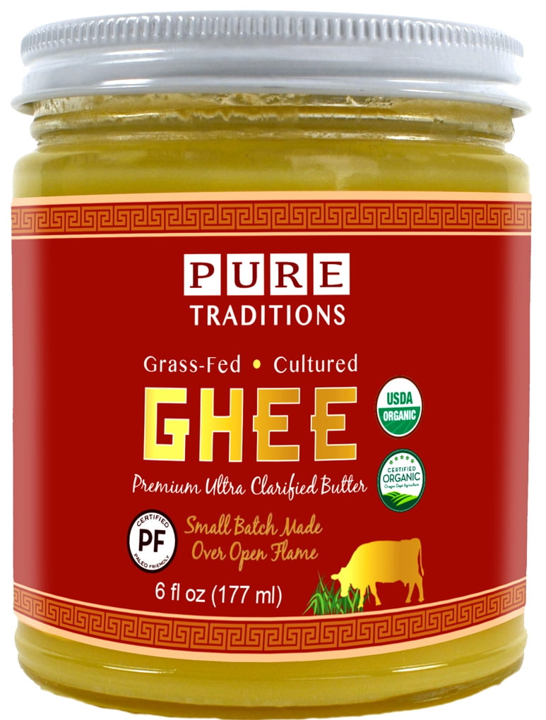 GrassFed Cultured Organic Ghee 6 fl oz