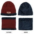 thumbnail image 4 of Lroveb Beanie for women Men Warm Winter Thicken Hat Scarf Two-Piece Knit Windproof Cap Hat, 4 of 5