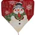 thumbnail image 1 of Mesa Navideño Muñeco De Nieve Copo De Nieve Camino De Mesa Para Navidad Fiesta Cocina Decoración De Mesa De Comedor seitruly HA039269-00, 1 of 6