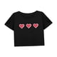 thumbnail image 4 of Top corto suelto para mujer, ropa deportiva de verano, Top sencillo de manga corta para ir de compras M, 4 of 7