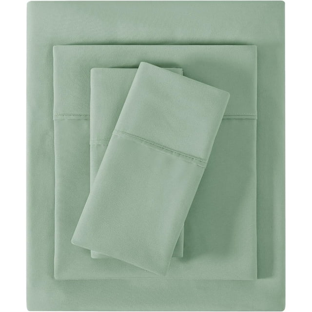 Queen Size Sheet Set Soft Queen Bed Sheets Brushed Microfiber Fitted Sheet with ” Deep Pockets Breathable Pieces Sheet Set for Queen Bed Bedding Sheets & Pillowcases Navy