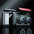 thumbnail image 3 of Dash Cam Front Rear Inside 3 Channel 1080P 4.0 Inch Screen Car D Night Vision G-Sensor Parking Monitor Black, 3 of 5